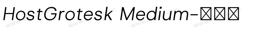 HostGrotesk Medium字体转换